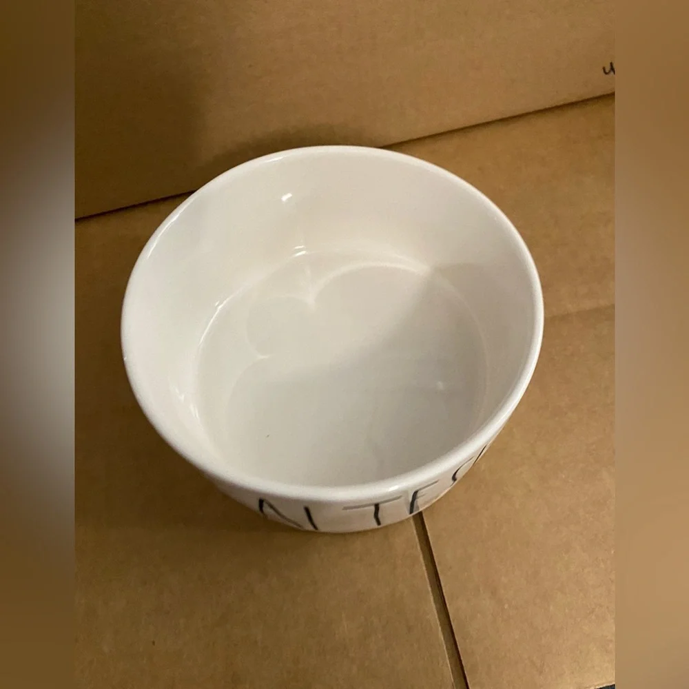 Rae Dunn pet bowl - MALTESE New never used - 6”